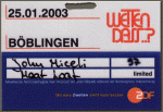 25th Jan 03 Wetten Das, Germany